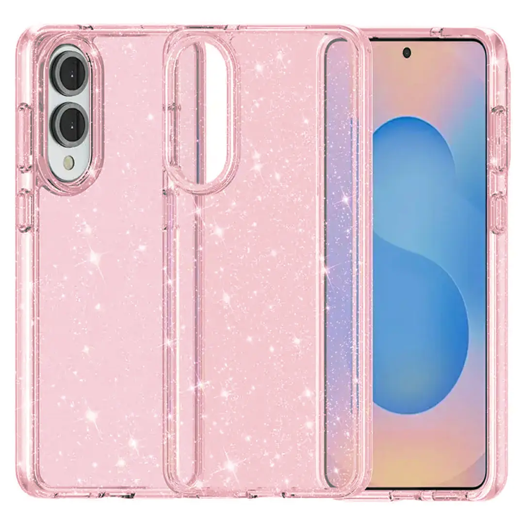 Samsung Galaxy S25 Edge Fleck Glitter Case Pink